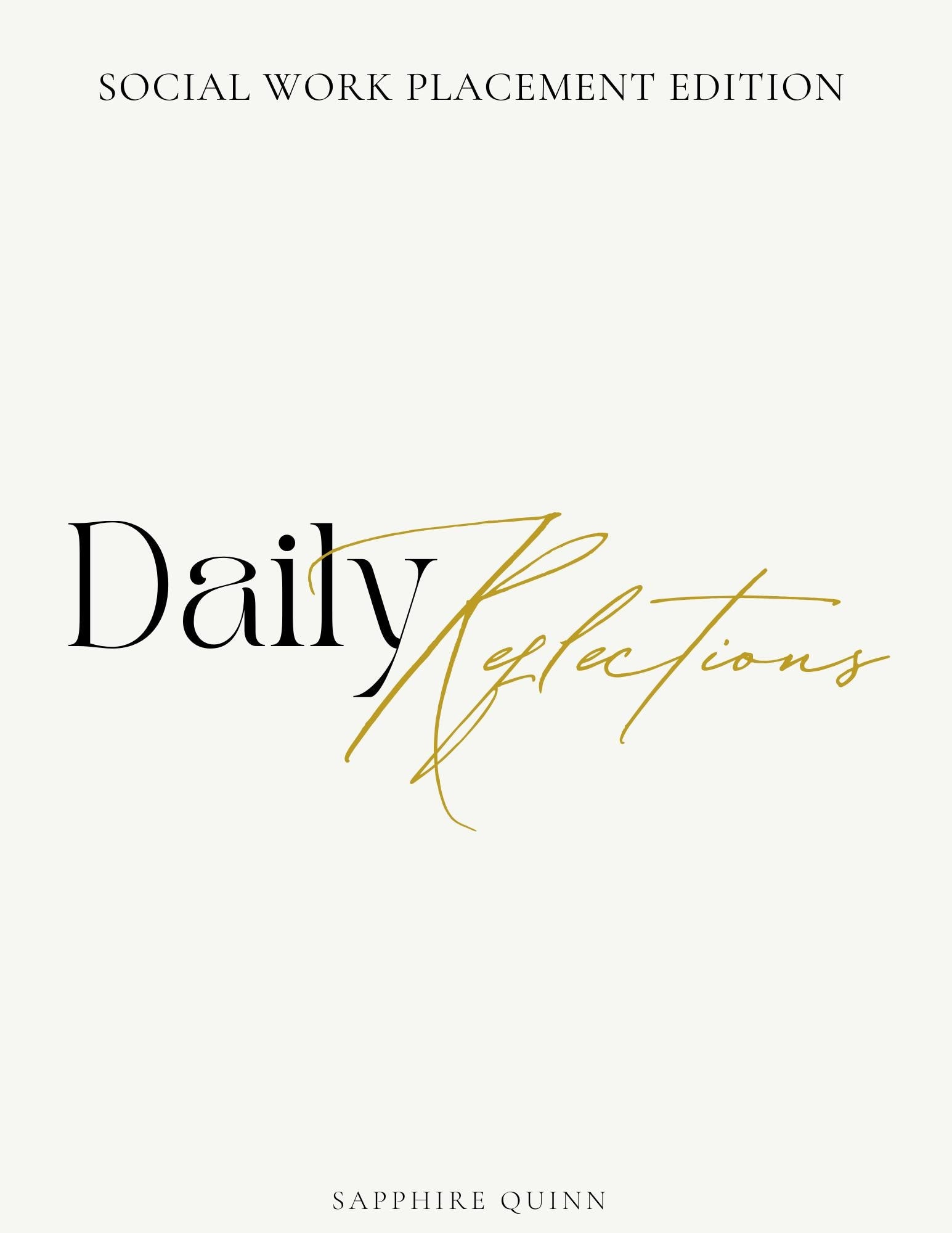 70 day placement social work student journal