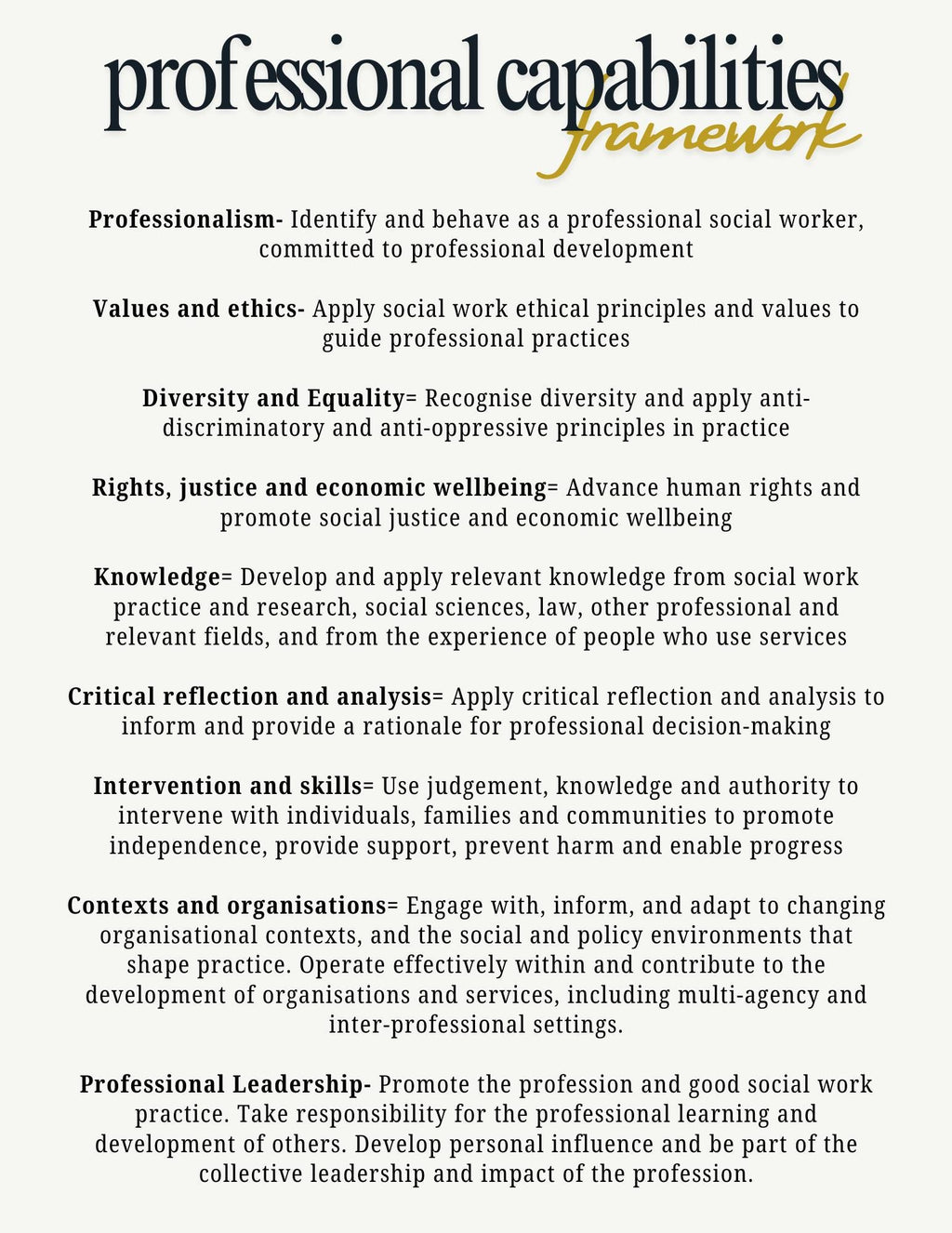 70 day placement social work student journal