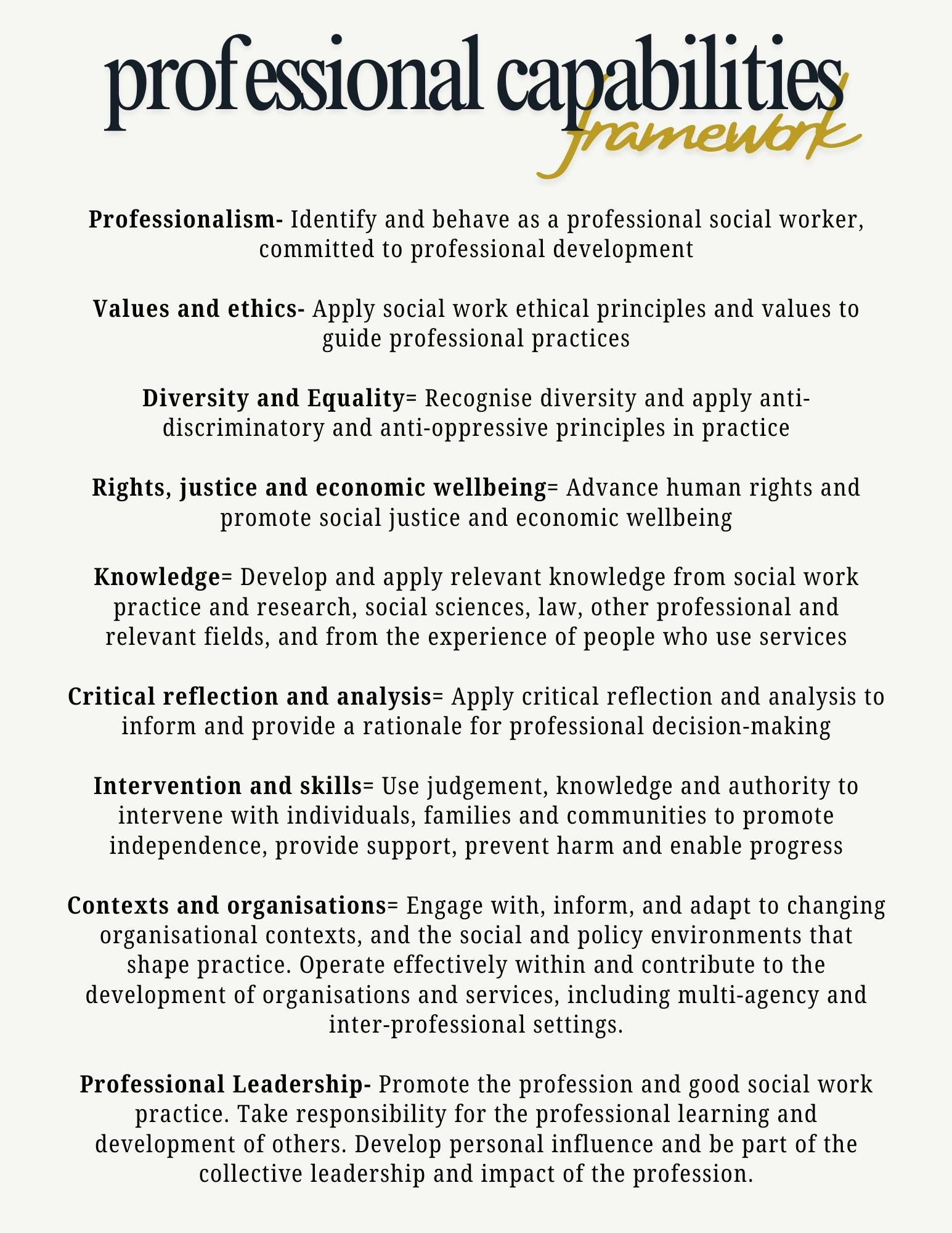 70 day placement social work student journal
