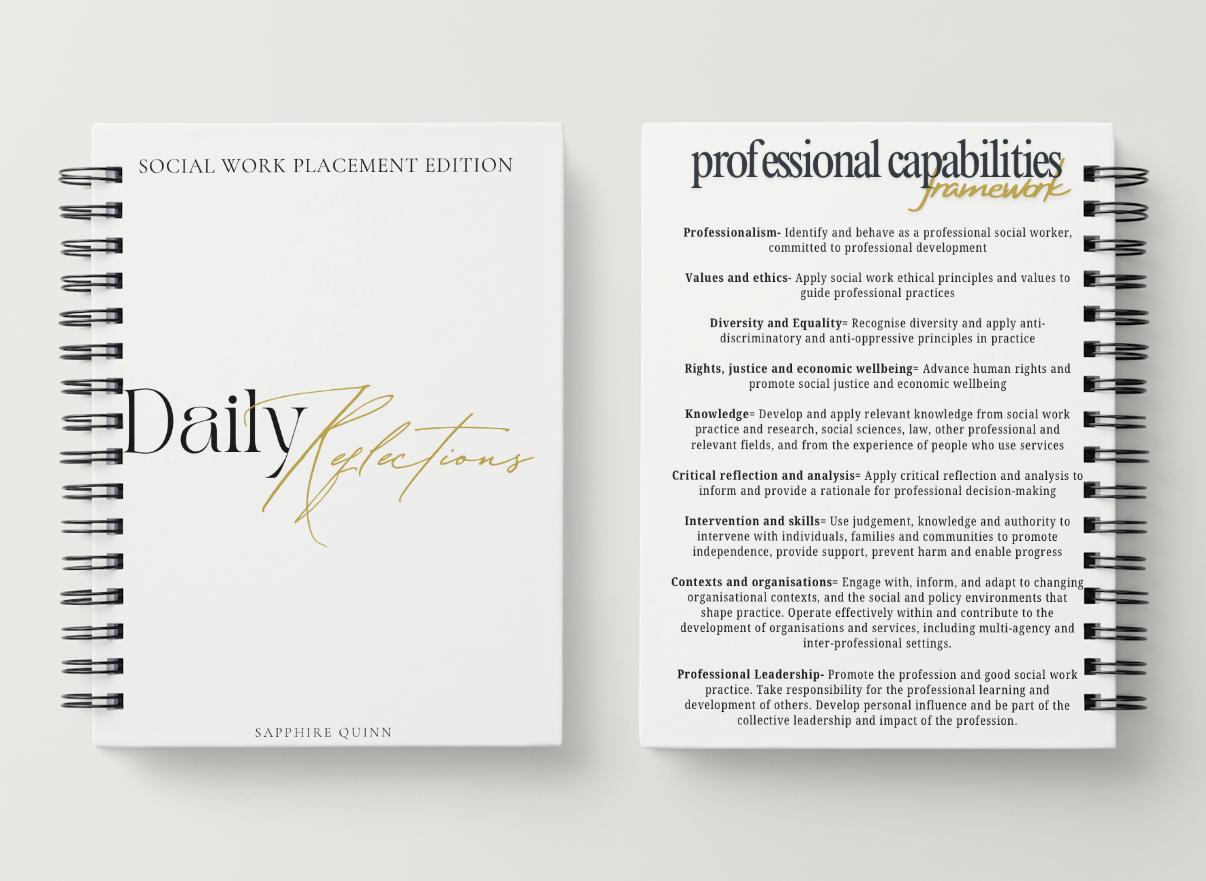 70 day placement social work student journal