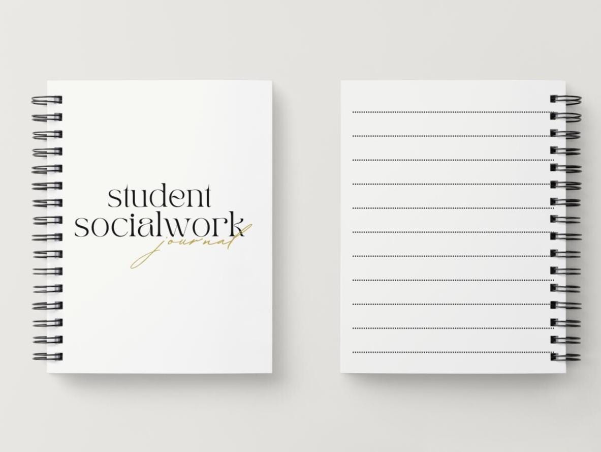 Social work student journal/notepad